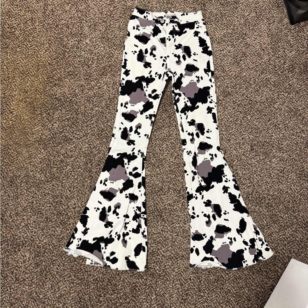 Altar'd State Black and White Flare Jeans